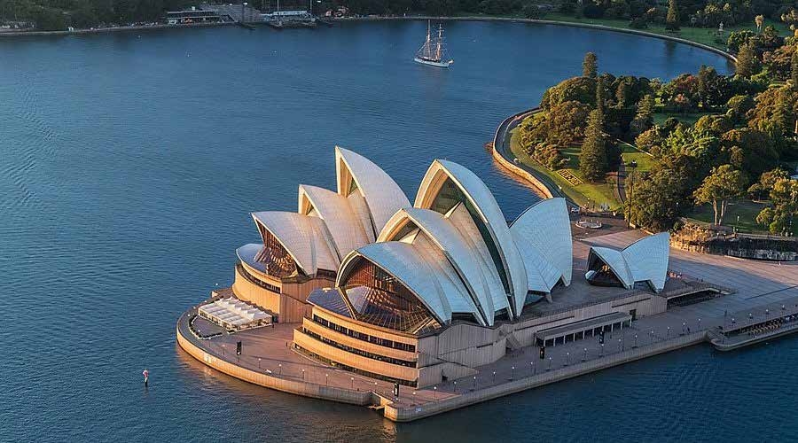 Sydney Opera House aan het water