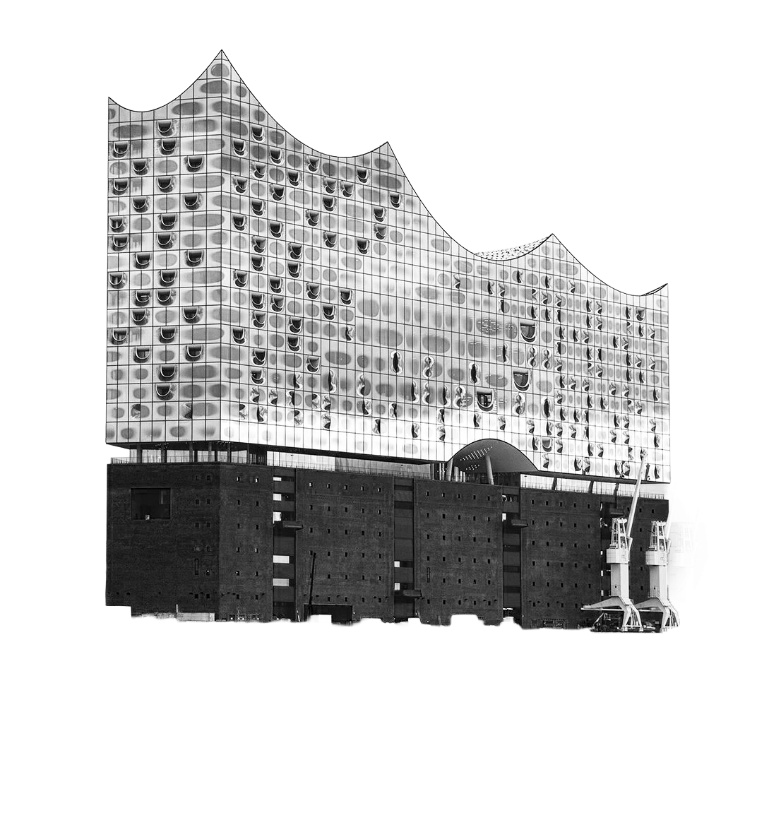 De Elbphilharmonie aan de Elbe